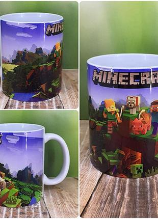 Друк на чашках,чашка "minecraft"