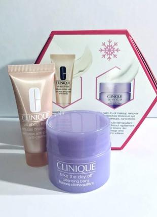 Clinique shut eye essentials набор крем для кожи вокруг глаз и бальзам для очищения2 фото