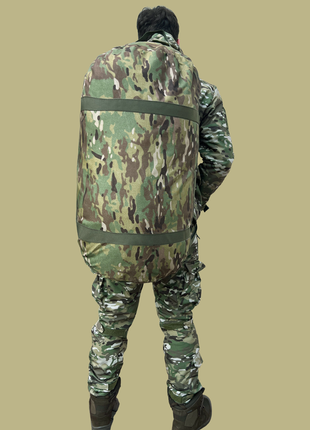 Армійський військовий рюкзак-баул тактичний сумка баул 125 мультикам кордура транспортна сумка баул4 фото