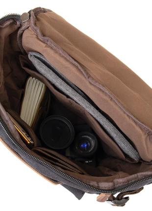 Рюкзак текстильный дорожный унисекс с ручками vintage 20663 черный