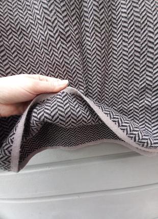Юбка wool, спідниця вовняна, вязаная юбка трапеция6 фото