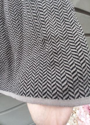Юбка wool, спідниця вовняна, вязаная юбка трапеция5 фото