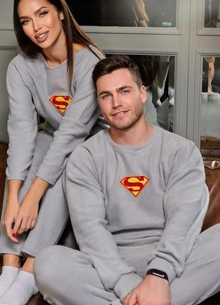 Пижама мужская и женская супермен!