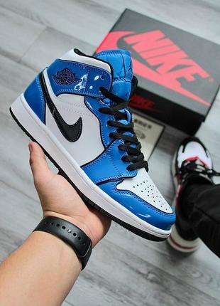 Кросівки nike air jordan retro 1 blue