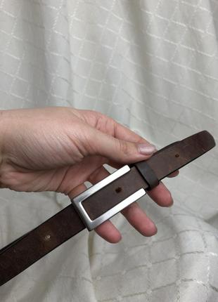 Кожаный ремень euro metal italy натуральная кожа с аутентическими потёртостями пояс