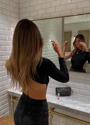 Боди с открытой спиной