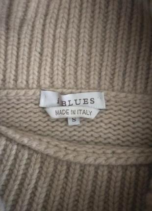 Теплый красивый свитер на худеньких ,кофточка с отворотом под горло, р.с, италия,iblues3 фото