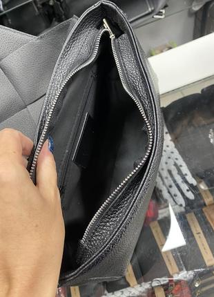 Сумка чорна плетена шкіряна італійська сумка сумка шкіряна через плече5 фото