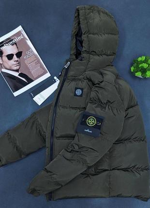 ❄️теплий пуховик stone island на зиму❄️2 фото