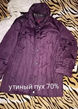 Теплый брендовый пуховик,куртка,на утином пуху(70%),44-48разм, fuchs & schmitt