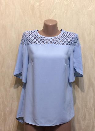Блуза с кружевом f&f , р.10