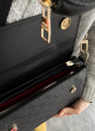 Жіноча брендова сумочка  колір чорний 🖤8 фото