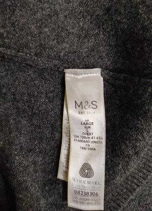 Шерстяной свитер джемпер полувер m&s6 фото