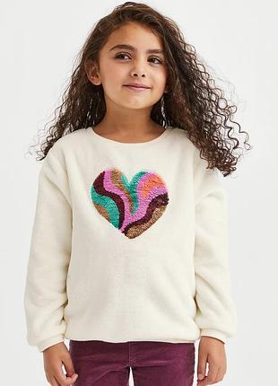 Кофта сердечко h&m р. 104, 110/116