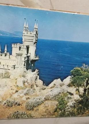Картина ластівчине гніздо крим україна чорне море старовинний замок зістар фото малюнок на дощечці декор дизайн морський4 фото