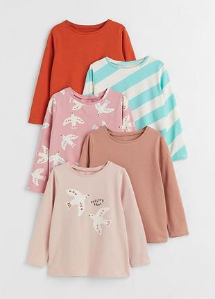 Реглани h&m для дівчинки р. 110/116, 122/128
