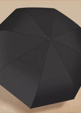 Парасолька автомат складной беж чорний зонт мужской женский1 фото