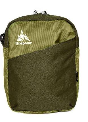 Чоловіча сумка onepolar g5693 green мілітарі2 фото