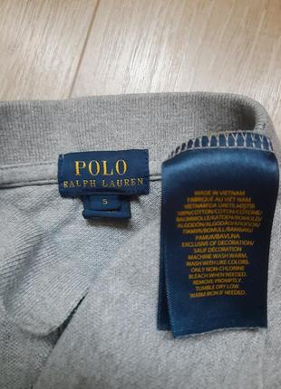 Поло футболка сіра для хлопчика polo ralph lauren2 фото