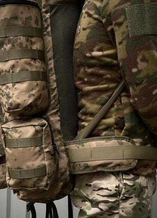 Чоловічий воєнний тактичний туристичний камуфляжний рюкзак мілітарі зсу тактический тактическая сумка4 фото