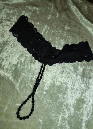 Сексуальні трусики з мережива з бусиками кораликами