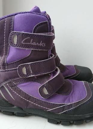 Зимние ботинки clarks 31р. (21 см.) состояние на 3