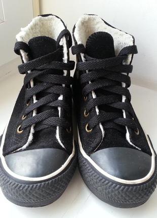 Замшевые сапоги кеды 30р. (19 см.) осень-зима