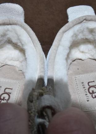 Кеди ugg australia evera canvas кросівки зимові овчина цигейка. оригінал. 41 р./27 див.4 фото