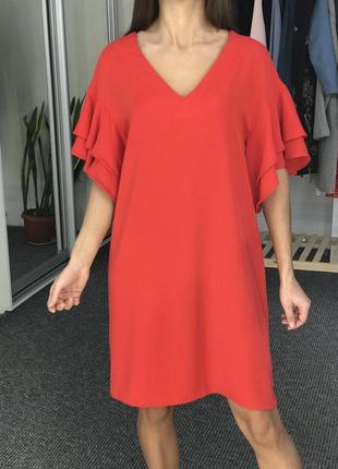 Красивое красное платье george 38