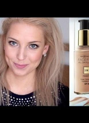 Max factor facefinity all day flawless 3-in-1 foundation spf 20,в наличии оттенки.