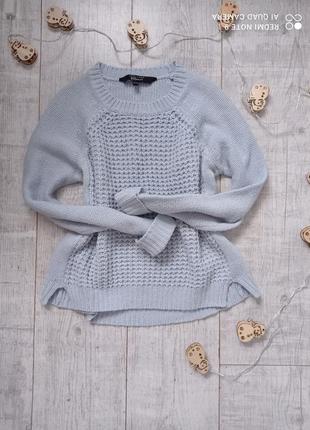 Вязаный свитер голубого цвета, кофта new look