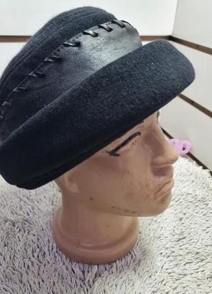 Зимова фетрова шапка капелюха christoff на флісі 29931