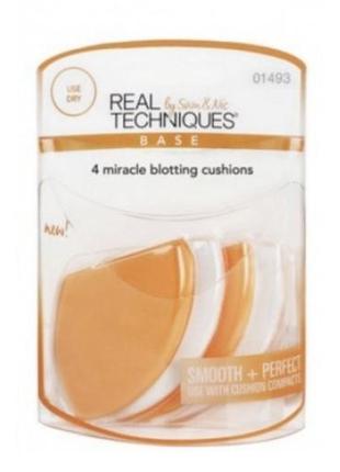 Набір спонжів real techniques 4 miracle blotting cushions1 фото