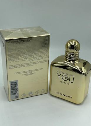 Emporio armani stronger with you leather від giorgio armani3 фото