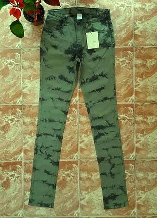 Тонкие джинсы скини skinny vila, m и xl.