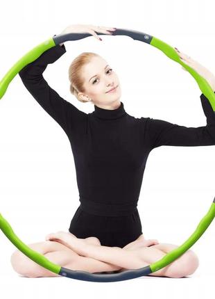 Обруч масажний springos hula hoop 100 см + скакалка
