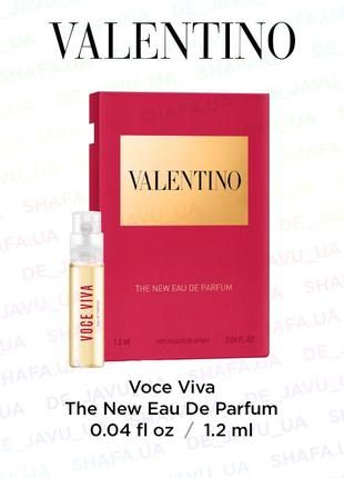 Пробник парфуму valentino аромат voce viva new eau de parfum парфуми edp квіткові дерев'яні мускусні