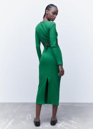 Кроп топ zara / кофта zara / топ с завязками 5