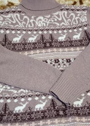 Теплый зимний свитер3 фото