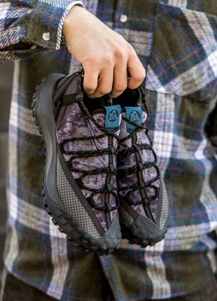 Мужские кроссовки nike acg mountain fly low black blue 40-41-42-43-44-45