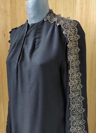 Длинное чёрное платье в восточном стиле / галабея/ абая4 фото