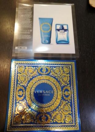 Versace eau fraiche, мужской парфюмированный набор 30мл edt+50 мл гель для душа1 фото