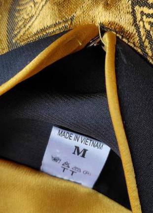 Блуза натуральный шелк кардиган черная с золотом в восточном стиле6 фото