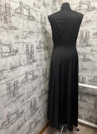 Черное долгое платье сарафан3 фото