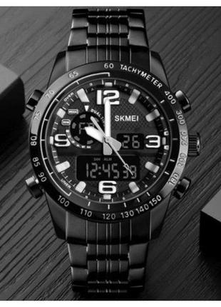 Чоловічий наручний годинник skmei afrika 1453 чорний