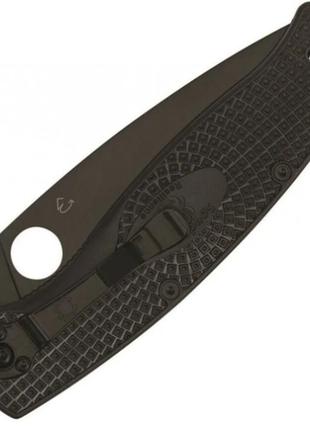 Ніж spyderco resilience black blade frn, полусеррейтор