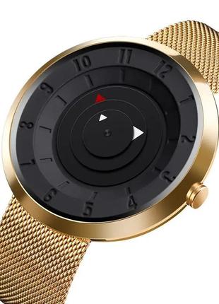 Классические часы skmei 9174 золотистые