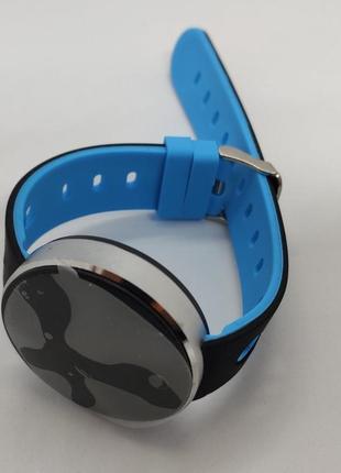 Смарт умные часы smart watch q8 с магнитной зарядкой синий с черным
