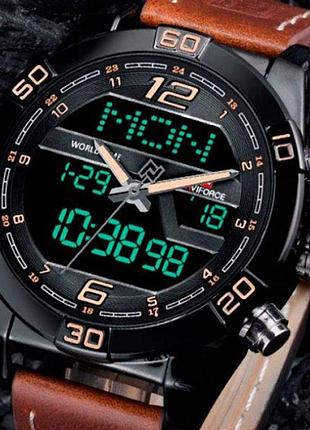 Мужские наручные часы naviforce legion brown nf9128