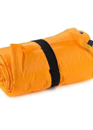 Килимок самонадувний з подушкою naturehike nh15q002-d, 25мм, жовтий2 фото